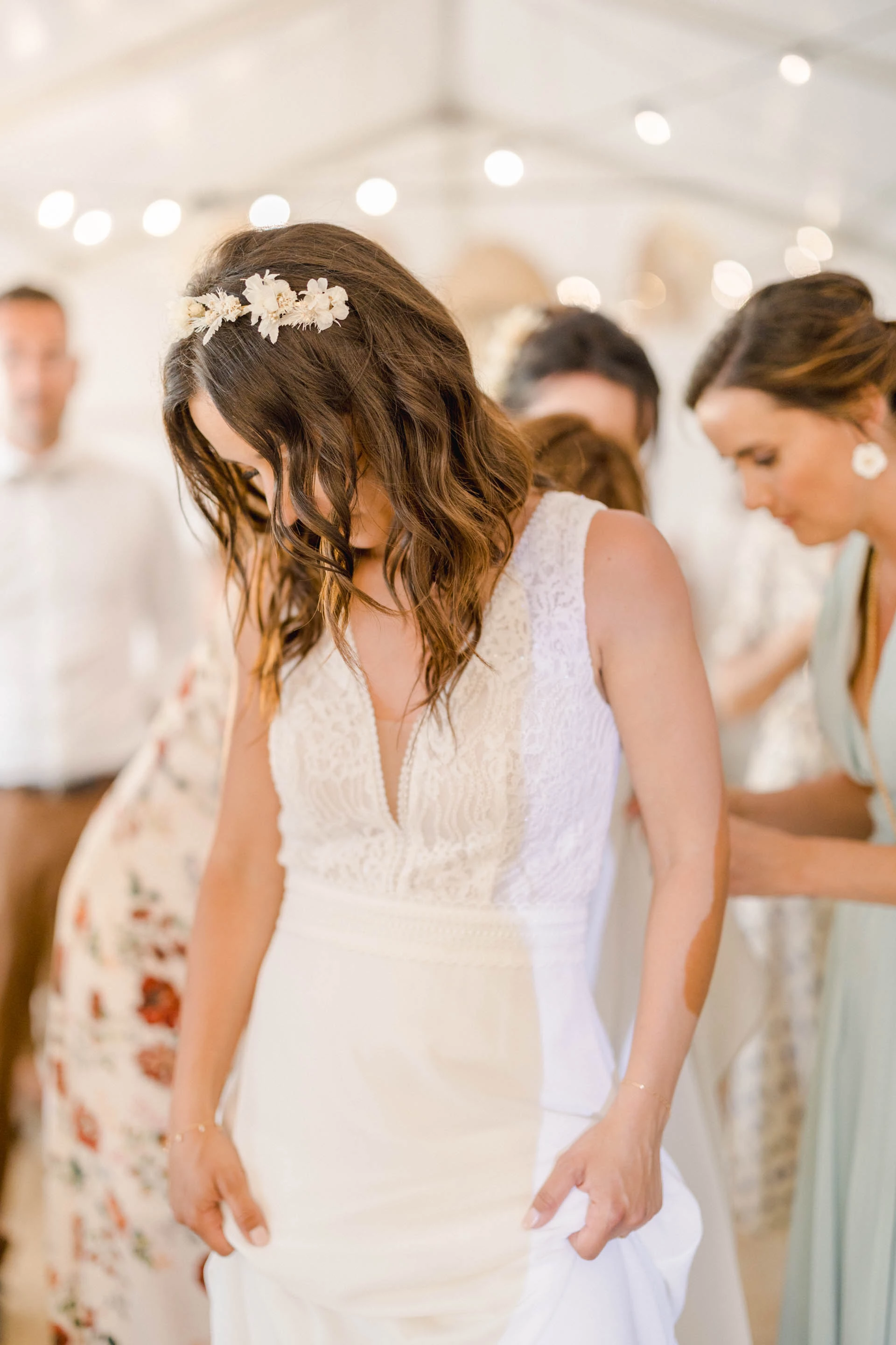 robe marron gris mariage